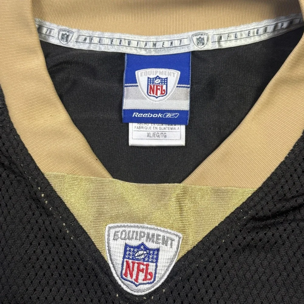 Reebok New Orleans Saints Reggie Bush Jersey Mens XL Black NFL Football